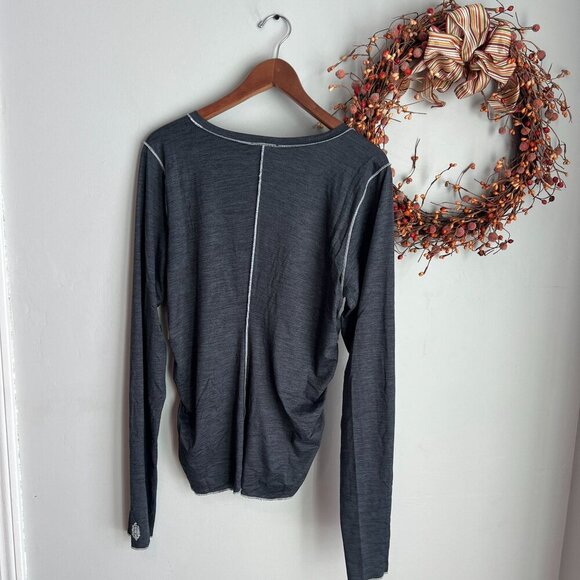 Free People Movement X HATCH X-SMALL Right On Run Layer Maternity Tops Gray - Picture 4 of 6